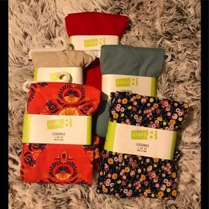 Leggings L (10-12) some with tags.